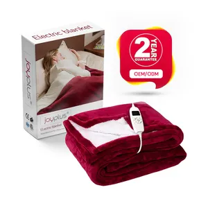 Best Selling Full Body Warming 10 Adjustable Temperature and Machine Washable Electric Blanket with Timers