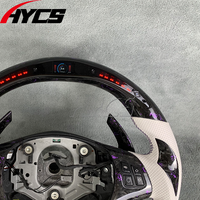 Volant sport en fibre de carbone forgée avec LED pour BMW E92 E90 E93 E87 E83 M3318i 320i 325i 328i 330i 335d 135i Style course