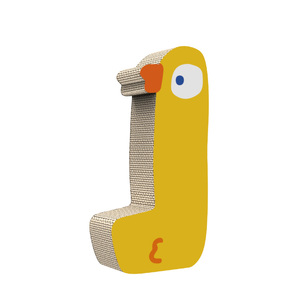 Maßgefertigter Umweltfreundlicher Moderner Kükenförmiger Recycelbarer Wellpappe-Kratzbaum für Katzen Langlebiger Karton-Katzenbaum - Product Image 2