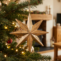 Nouvelles décorations de Noël 2026 : étoiles rustiques en métal à suspendre pour la maison, les fêtes et la décoration de ferme