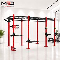 Rack de musculation personnalisé avec barres de squat et barres de monkey, équipement de fitness fonctionnel pour la force