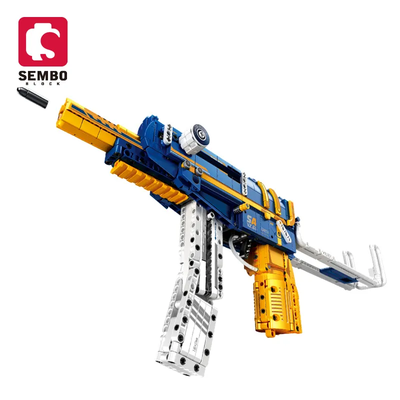 Конструктор Sembo 702920, развивающая техника «сделай сам», Детский Классный пистолет, Ttechnology, кирпичи, конструктор Скорпион, наборы игрушек для мальчиков