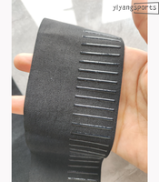 Bande antidérapante en polyester de 7 cm pour vêtements de cyclisme, bande élastique antidérapante blanche et noire, rouleau de 50 yards