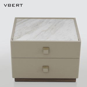 WBERT italiano minimalista sella comodino in pelle di lusso moderno Design di <span class=keywords><strong>alta</strong></span> qualità pannello in pietra di marmo lato <span class=keywords><strong>letto</strong></span> di <span class=keywords><strong>alta</strong></span> qualità - Product Image 2