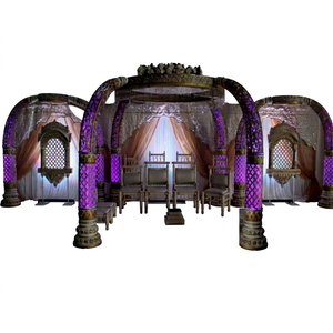 Mariage indien éléphant tronc Mandap ensemble FRP Tusk Mandap mariage Mandaps fabricant USA meilleur Mandap personnalisé/scène - Product Image 1