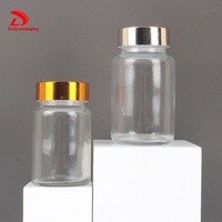 Flacon en verre pour capsules liquides de 60 ml/80 ml, soins de santé, beauté, comprimés, bonbons, emballage cosmétique, capacité de 4 oz