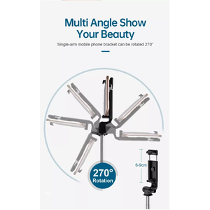 Wholesale Tripod <b>Stand</b> Smart Selfie Stick 360 Rotation Bluetooth Remote <b>Control</b> Selfie Stick with Remote - Product Image 3