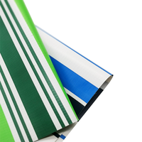 Bâche PVC imperméable pour auvent, matériau de tente rayé, bâche de fabricants