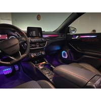 Tira Decorativa para Lámpara de Ambiente Ford Focus, Iluminación Interior Automotriz, Anillo Luminoso para Bocina, Luz Ambiental
