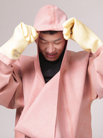 내구성 좋은 일체형 방수 야외 레인코트 부츠, 전신 두꺼운 고무 팬츠 낚시 웨이더 후드 장갑 포함 (인기 상품)