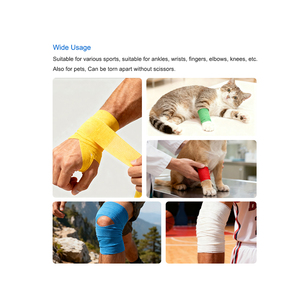 Bandage élastique pour chevaux certifié CE ISO13485, usage adulte, vente en gros, impression de logo personnalisée, bandage cohésif auto-adhésif médical - Product Image 5