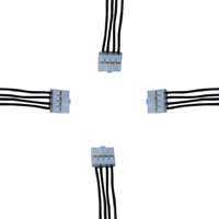 Faisceau de Câblage personnalisé Avec 4 broches 1.0mm Câble Électrique Avec IATF 16949 U.L 28AWG