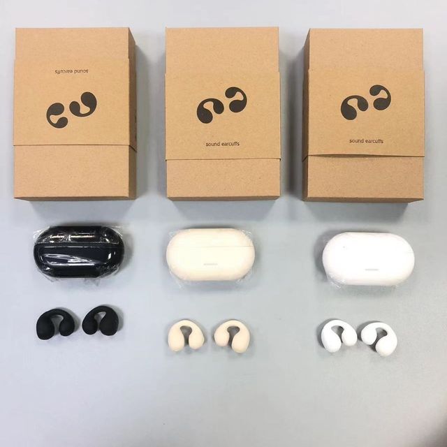 Bone Conduction Earbuds Earphones V5.2 Ear Clip on Ear Earring Wireless Headphones Sports Headsets Ear Hook for Ambie