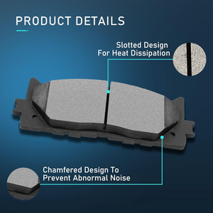 D2289 Suku Cadang Mobil Kampas Rem Keramik Depan Berkinerja Tinggi untuk TOYOTA - Product Image 4
