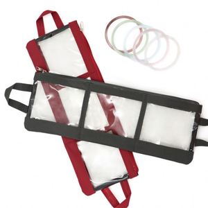 Transparent Jewelry Storage Bag Travel Portable Jewelry Pouch with Zipper Closure and Hanging Loops for Easy Access - Product Image 2