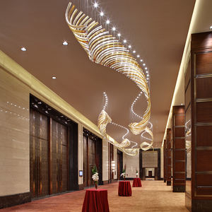 Luci a sospensione su misura luci Decorative appese lampadario in vetro Hotel banchetto sala ristorante negozio - Product Image 6