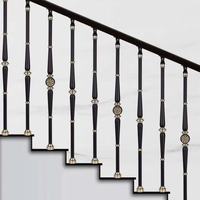 Rampe d'escalier en métal moderne et minimaliste de luxe avec design résistant à l'eau, colonnes de différents types personnalisées en vente