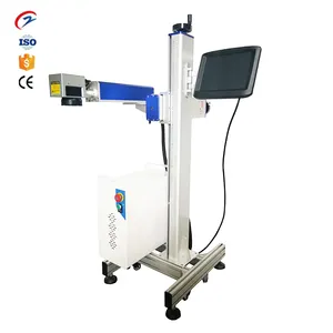 High speed CNC 30W 50W jpt flying fiber laser marking machine for Product date/logo