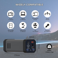 Banque d'Énergie Shenzhen 20000mAh avec Sortie Courant Alternatif 110V 220V, Courant Continu 12V, USB 5V et Lampe de Poche pour Utilisation à Domicile ou en Camping Extérieur
