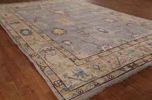 Authentic Oushak Turkish 7x10 Ft Handmade Wool Carpet Beautiful Abstract Pattern Customizable Size Vegetable Dye Area <b>Rugs</b> Sets - Product Image 5