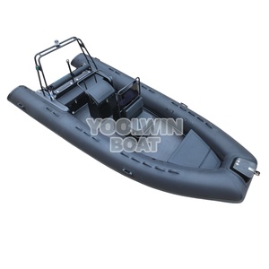 Yacht de luxe de 5,8 m, coque semi-rigide en aluminium, bateau pneumatique RIB 580, bateau de patrouille à vendre - Product Image 2