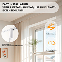 KYOK 118"L X 11"W Rideaux Électriques Intelligents Wi-Fi Motorisés avec Télécommande
