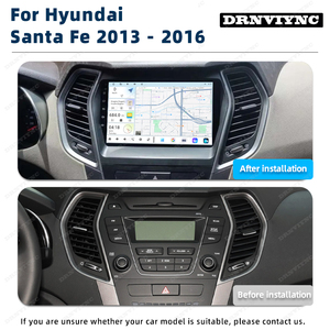 8Core แอนดรอยด์วิทยุในรถยนต์เครื่องเล่นดีวีดี4G WiFi DSP ระบบเครื่องเสียง GPS มัลติมีเดียสำหรับ Hyundai Santa Fe <span class=keywords><strong>3</strong></span> 2013 - 2016 - Product Image 2