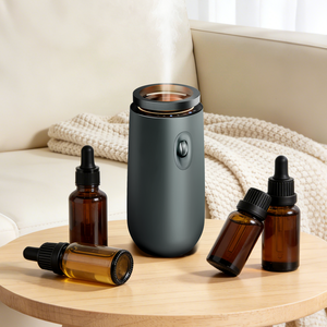Battery Powered Rechargeable Metal Nebulizer Customizable Logo Waterless Aromatherapy <b>Diffuser</b> for Car Office Household - Product Image 2