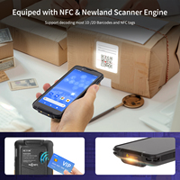 NETUM Q700 PDA genggam Android 4G, pemindai kode batang 2D kapasitas memori 4G IP68 NFC untuk penggunaan industri untuk inventaris