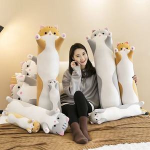 Plush Gift Stuffed <strong>Animals</strong> Cute Cat Plush Toy Long Pink Brown Grey Sleeping Cats Leg Pillow <strong>Squishy</strong> <strong>Little</strong> <strong>Animal</strong> Doll Appeasing - Product Image 5