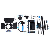 YELANGU D206 DSLR Kit de montage sur l'épaule de caméra portable + mise au point par suivi + boîte mate + accessoire c-arm pour tous les DSLR