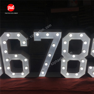 <span class=keywords><strong>13th</strong></span> fiesta de cumpleaños suministros 0-9 led gran letrero gigante número para el evento y suministros de la boda cumpleaños decoración - Product Image 6