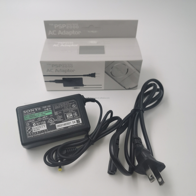 EU/US Plug Power Adapter Charger for PSP AC with Wired Communication Game Accessories