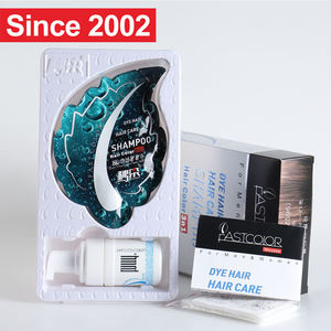 Fully FastColor Premium Herbal Semi-Permanent Long-Lasting Hair Coloring <b>Cream</b> Kit with Black Shampoo Covers Gray Hair - Product Image 4