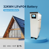 Système de stockage d'énergie au lithium-ion NK008 51.2V 628Ah 15Kw H 600Ah Ome Lifepo4 avec générateur solaire, BMS CAN, pour installation au sol