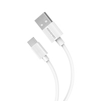 Cable de Datos USB a Tipo-C de Carga Rápida con Logotipo OEM, 1M 3.3FT, Cable de Cobre Blanco Anti-rotura USB-A a USB-C para Teléfono y Portátil