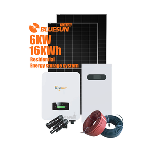 EU Customer Choice Family <b>Kit</b> Hybrid <b>Solar</b> System with 6kW 48V 50/60hz <b>Solar</b> Storage Set with 16kWh Battery - Product Image 1