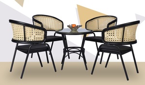 Sillón Frantz de ratán de caña de café para jardín al aire libre - Product Image 2