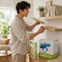 Adhésif sans clou en tube de 400g, forte adhérence multi-surfaces, mastic d'étanchéité pour bricolage domestique, fournitures de quincaillerie, construction et emballage (vente en gros)