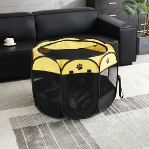 <span class=keywords><strong>Cage</strong></span> octogonale moderne et solide pour animaux de compagnie Tissu Oxford imperméable Résistant aux rayures Tente pliable pour chien Vente directe d'usine Chats Fil d'acier - Product Image 3