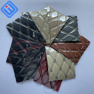 Materiales de cuero de tela de vinilo acolchada con respaldo de <span class=keywords><strong>espuma</strong></span> cosida con <span class=keywords><strong>diamante</strong></span> al por mayor para la tapicería de La alfombrilla del coche de la cubierta del asiento del coche - Product Image 2