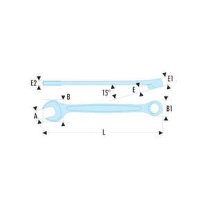 FACOM-440,1/4SLS 440.SLS Llaves combinadas en pulgadas-EAN 3662424028717 HERRAMIENTAS ATADAS LLAVES ATADAS - Product Image 2