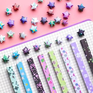 Étoiles <span class=keywords><strong>en</strong></span> papier <span class=keywords><strong>origami</strong></span> tissées à la main, cadeau créatif, bouteille porte-bonheur, vente <span class=keywords><strong>en</strong></span> gros, dessin animé coloré - Product Image 5