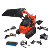 Support de livraison rapide chinois de haute qualité et à bas prix sur le fabricant de mini skid steer avec accessoires