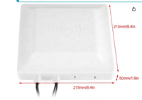 Lecteur de cartes RFID UHF avec antenne intégrée 6dbi, protocole ISO 18000-6C, plastique, pour système de stationnement, contrôle d'accès, WiFi/