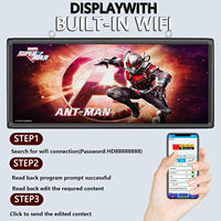EE. UU. 110V P10/P5/P6 Tablero de pantalla LED Señalización Programable Deportes en movimiento Señal de desplazamiento para restaurantes Tienda IP65 Centros comerciales