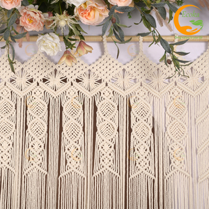 Customize Large Wall Hanging <b>Macrame</b> Door <b>Curtain</b> Large Wedding Backdrop Wall Hanging Tapestry Cheap Price - Product Image 4
