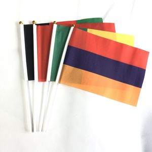 100% из полиэстера, рекламные, на заказ, грузинские, Нидерландские мини-стики, флаг, ручной развевающиеся флаги, все страны - Product Image 6