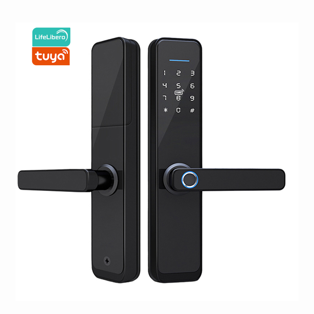 Lifelibero Tuya Zigbee 5050 NFC Smart Home Hotel Door Lock System Electric Keyless Fingerprint Password Code Card Smart Lock
