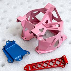 Support métallique <span class=keywords><strong>sur</strong></span> mesure en tôle d'aluminium, estampé, plié, soudé et façonné, pour échelle de <span class=keywords><strong>camping</strong></span>-<span class=keywords><strong>car</strong></span> peinte - Product Image 1